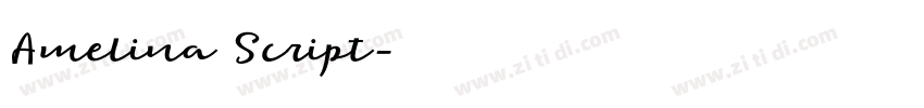 Amelina Script字体转换
